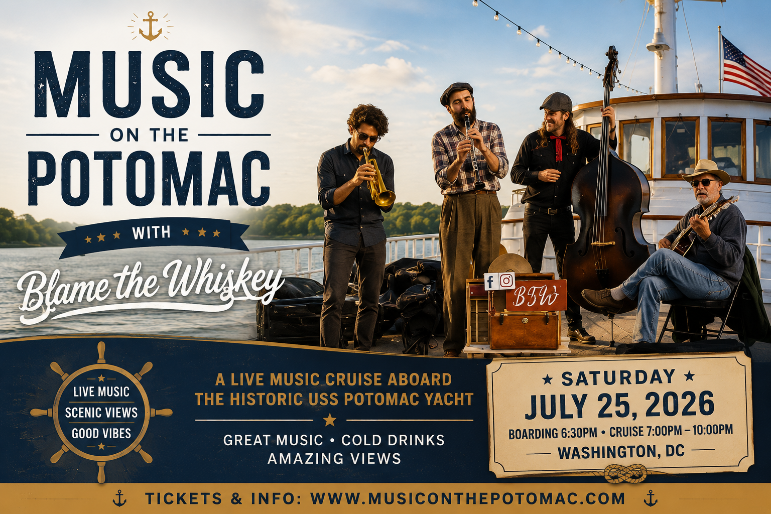 Music on the Potomac with Blame the Whiskey