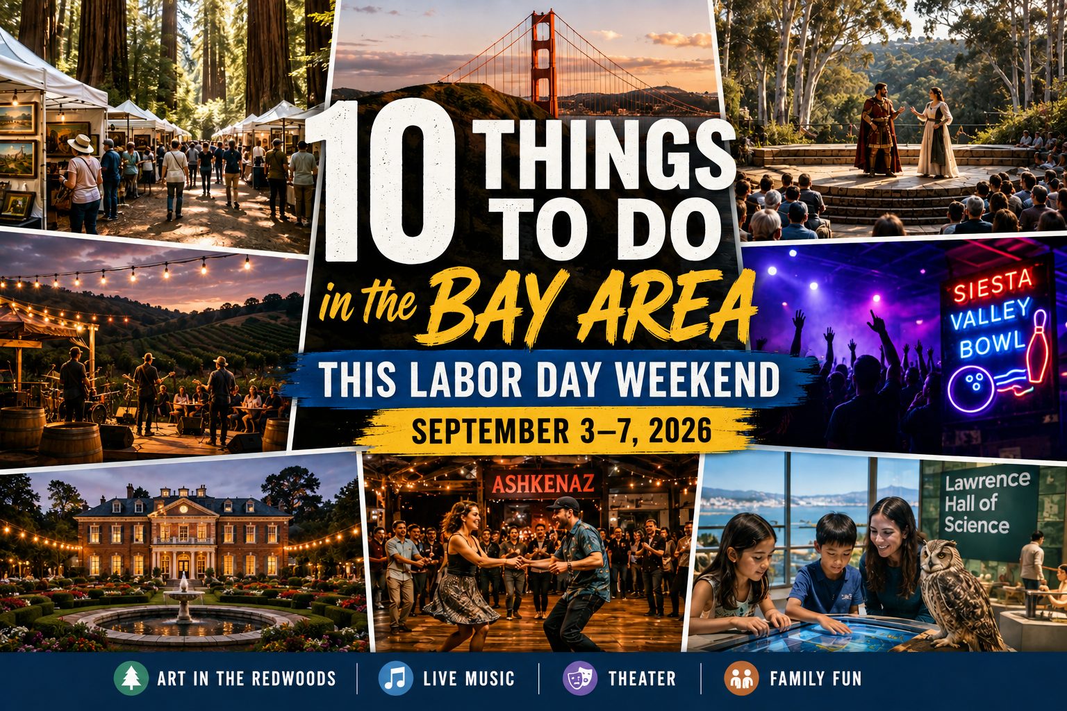 10 Things to Do in the Bay Area This Labor Day Weekend