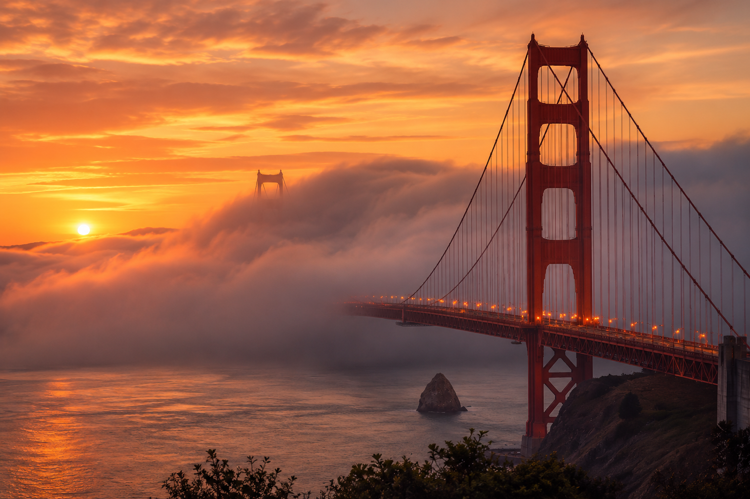Where to Watch the Fog Roll In at Golden Hour